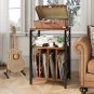 3-Tier Record Player Stand, Vinyl Record Storage Turntables for Vinyl Records, R