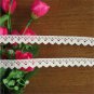 10 Yards 1/2 Inch Wide Cotton Lace Trim DIY Craft Delicate Ribbon Scallop Edge f