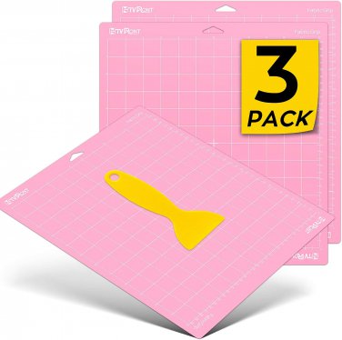 Fabric Grip Cutting Mat for Cricut, 3 Pack ,12X12 for Cricut Explore Air 2/Air/O