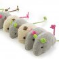 Smartykat (10 Count) Skitter Critters Value Pack Catnip Cat Toys - Gray/Cream, 1