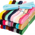 60 Yards Velvet Ribbon Spool Single Face Ribbon 30 Assorted Colors Velvet Ribbon