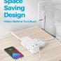 Power Strip Surge Protector, Ultra Thin Flat Plug Extension Cord 5Ft, 6 Outlets