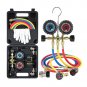 AC Gauges R134A R22 R12 R502 A/C Diagnostic Manifold Gauge Set with 5FT Hose, Co