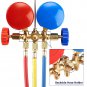 OMT 5FT AC Diagnostic Manifold Freon Gauge Set Fits for R134A R12, R22, R502, wi