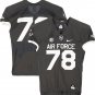 Air Force Falcons Team-Issued #78 Gray Jersey from the 2018 NCAA Football Season