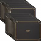 24 Pack Black Certificate Holders for Graduation Diploma, Awards, Achievements,
