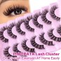 DIY Lash Extension Kit, Natural Lash Clusters 8-16MM Eyelash Extension Kit with