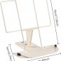 Metal Book Stand for Desk, Adjustable Reading Rest Book Holder, Portable Cookboo