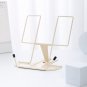 Metal Book Stand for Desk, Adjustable Reading Rest Book Holder, Portable Cookboo