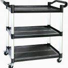 Utility Carts with Wheels, 3-Tier Rolling Cart with Wheels Heavy Duty 510 LBS Fo