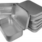6 Pcs Metal Hinged Tin Box Container Mini Portable Small Storage Container Kit w