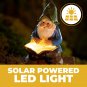 Scholarly Gnome Solar Powered LED Outdoor Decor Garden Light