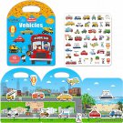 Reusable Sticker Books for Kids, Toddler Sticker Activity Book, Preschool Learni