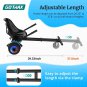 Hoverboard with 6.5" LED Wheels & Headlight, Top 6.2Mph & 3.1 Miles Range Power