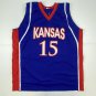Autographed/Signed Mario Chalmers Kansas Blue College Basketball Jersey JSA COA