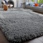 Grey Fluffy Rug for Bedroom, 4X6 Rug, Shag Area Rug for Kids Room, Boys, Man Cav