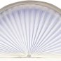 No Tools Original Arch Light Filtering Pleated Fabric Shade White, 72 in X 36 In