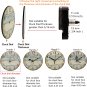 2 Pack Silent Sweep Clock Movement with 4 Pack of Small Hands,Wall Clock DIY Qua