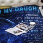To My Daughter Blanket from Dad Daughter Gift Lion Father Throw Blanket Gift Sup