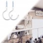 12 Pack Vinyl Coated Ceiling Hooks,Screw-In Mug Hooks,Multi-Function Wall Hooks