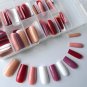 100Pcs Press on Nails Medium Length Square Fake Nails Full Cover Artificial Ball