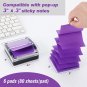 Pop-Up Notes Dispenser with 6 Pads Pop up Sticky Notes 3X3 Inches Refills Bright