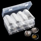 120 Pieces Coin Capsules Holder, 40 Mm Silver Dollar Coin Case Container with St