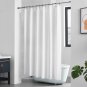 White Fabric Shower Curtain Liner - 36X72 White Waterproof Fabric Shower Liner (