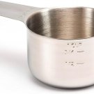2Lbdepot 1 Cup Measuring Cup Stainless Steel Metal, Accurate, Engraved Markings