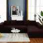 Thick Couch Covers for 1 2 3 4 Seater, Sectional Sofa L Shape Stretch Slipcover