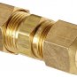 50062-06 50062 Brass Compression Tube Fitting, Union, 3/8" X 3/8" Tube OD
