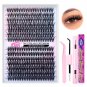 Lash Extension Kit 280Pcs Lash Clusters DIY Individual Lashes Eyelash Extension
