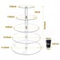 5 Tier Acrylic Cupcake Stand with Display LED String Lights Pastry Cake Stand De