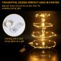 5 Tier Acrylic Cupcake Stand with Display LED String Lights Pastry Cake Stand De
