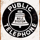 Vintage Bell System Public Telephone Metal Signs Look Reproduction Retro Tin Pos