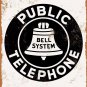 Vintage Bell System Public Telephone Metal Signs Look Reproduction Retro Tin Pos