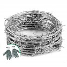 49FT Barbed Wire,4 Point Barbed Wire Fence Perfect for Crafts, Fences, and Critt