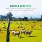 49FT Barbed Wire,4 Point Barbed Wire Fence Perfect for Crafts, Fences, and Critt