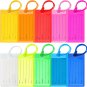 10 Pack Luggage Tags Suitcases Plastic Travel Bag & Baggage ID Label Tags Travel