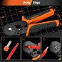 Ferrule Crimping Tool, Ratchet Pliers for AWG23-7 with 23 Sizes Wire End Ferrule