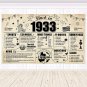 Large 90Th Birthday Decorations Back in 1933 Banner for Men Women, 90Th Birthday