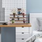 Wood Display Stand, 4 Tier Clear Acrylic Display Shelf Riser Organizer for Vendo
