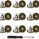Jeans Buttons Replacement, Instant No Sew Buttons for Pants with Tool,17Mm