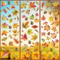 Fall Window Clings, Multicolored Maple Leaves Window Clings for Glass, 6 Sheets