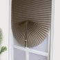 2 Pack Temporary Blinds for Window, Self Adhesive Pleated Blinds Cordless No Dri