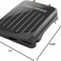 2-Serving Classic Plate Electric Indoor Grill and Panini Press, Black, GRS040B