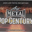 2023  Pop Century Metal Hobby Box 3 Autograph Trading Cards per Box