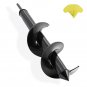 Auger Drill Bit for Planting - 4"X12" Heavy-Duty Garden Auger Spiral Drill Bit -