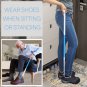 35.5 Inch Long Handled Shoe Horn, Dressing Stick, Sock Remover Aid Helper - Vers