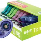 Tombow  Mono Retro Correction Tape Assorted Colors, 10-Pack